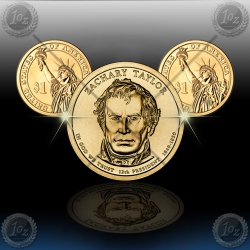 ZDA $1 (President) 2009 P+D "Zachary Taylor"